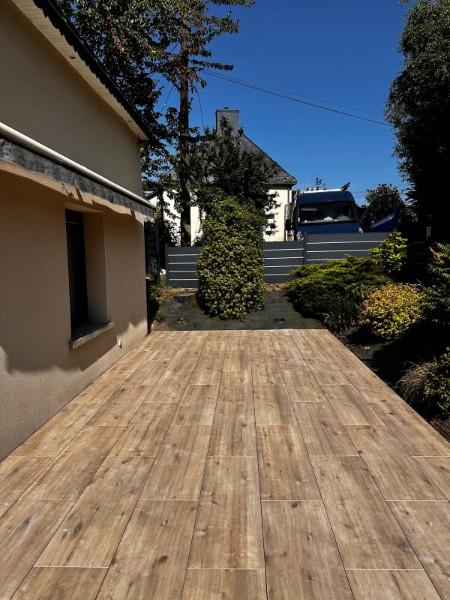 pose carrelage extérieur